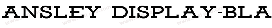 Ansley Display-Black字体转换